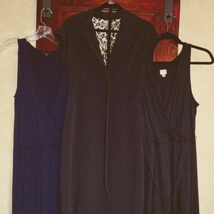 DRESSES Lot of 3 LBD's (2 Black & 1 Navy Blue) plus FREE surprise beauty gift!!!